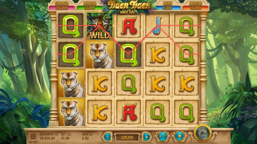 tiger tiger wildlife ny spelautomat yggdrasil