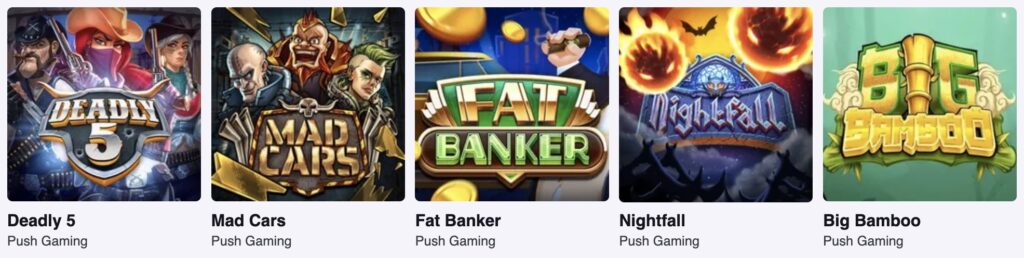 push gaming nya spelsläpp casinochecken